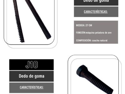 DEDOS DE GOMA para MAQUINA PELADORA