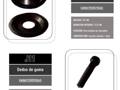 DEDOS DE GOMA para MAQUINA PELADORA