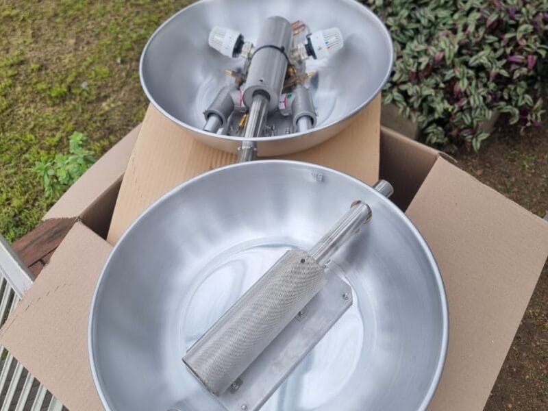 Campanas avícolas para mil pollos