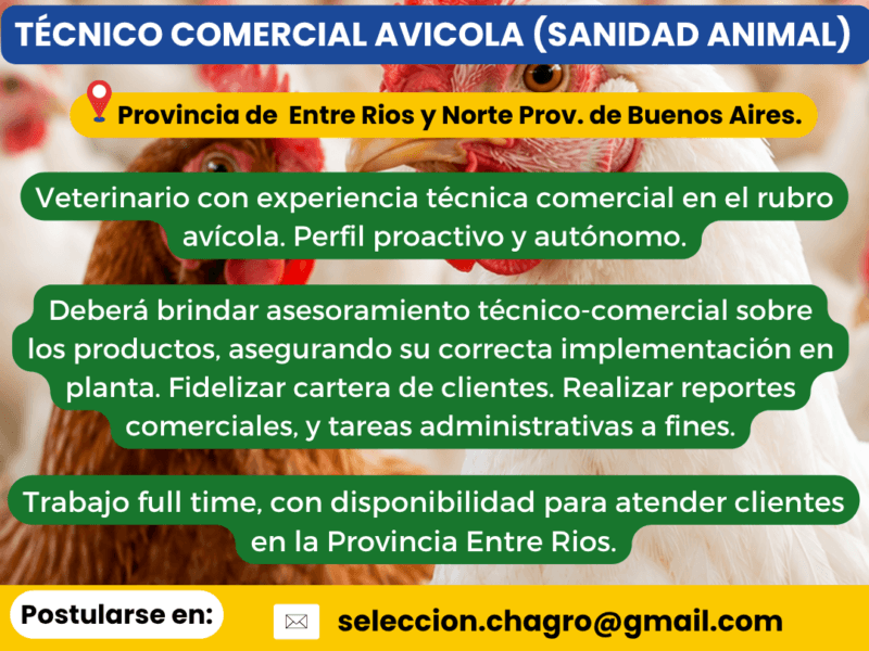 Técnico Comercial Avícola